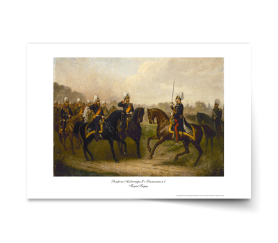 Постер-картина А3, стандарт. "Встреча Александра II c Вильгельмом I".  Пауль Бюрде